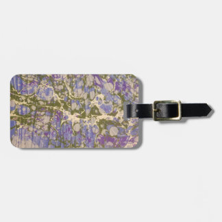 Marbled Paper Luggage Tag