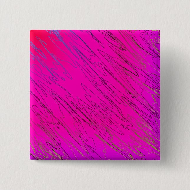 Marbled Pink 2 Inch Square Button (Front)