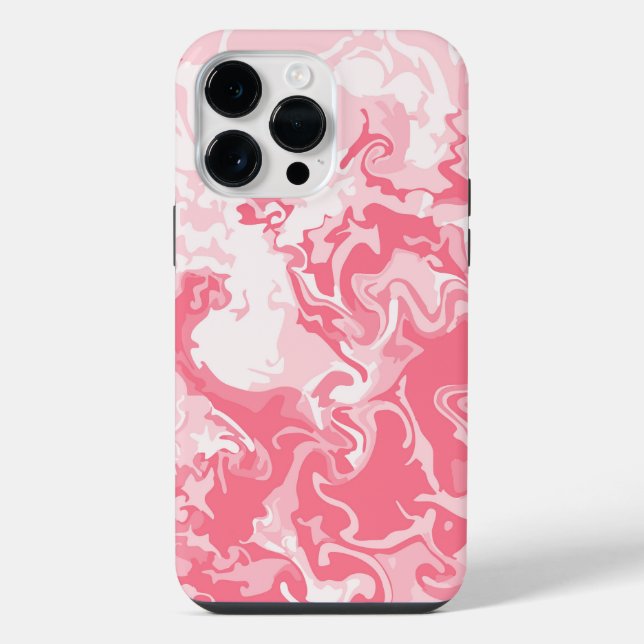 Marbled Pink iPhone Case (Back)