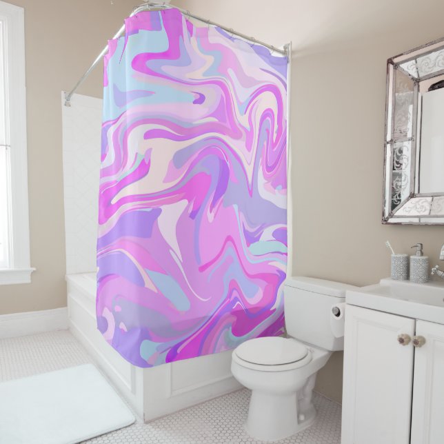 Marbled Pink Purple Turquoise (In Situ)