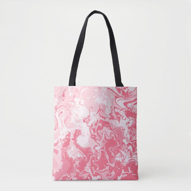 Marbled Pink Tote Bag (Front)