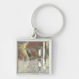 Marbled Pixels II Keychain
