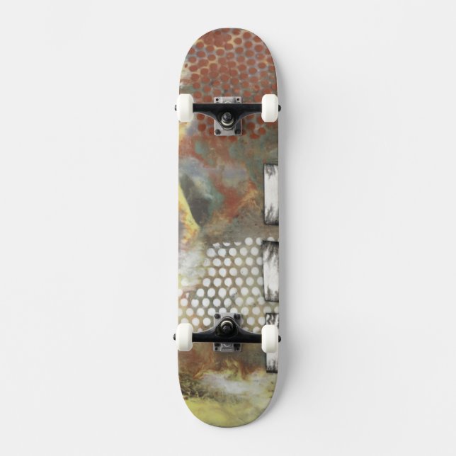 Marbled Pixels II Skateboard (Front)