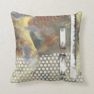 Marbled Pixels II Throw Pillow
