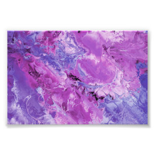Marbled - Purple and Pink Photo Print