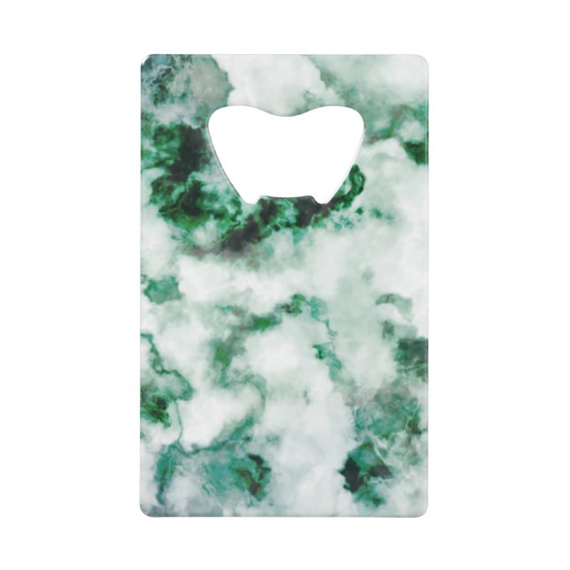 Marbled Quartz Texture Credit Card Bottle Opener (Front)