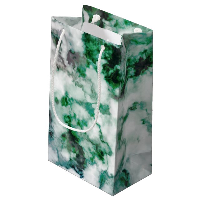Marbled Quartz Texture Small Gift Bag (Back Angled)