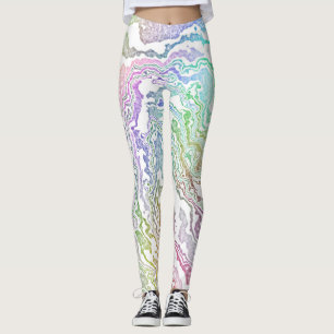 Marbled Rainbow Leggings