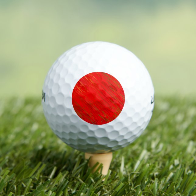 Marbled Red Golf Balls (Insitu Tee)