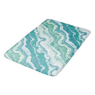 marbled sea foam : bath mat
