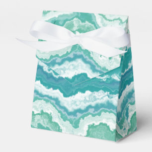 marbled sea foam : favor box
