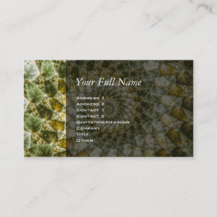 Marbled Shards - Mandelbrot Art Business Card