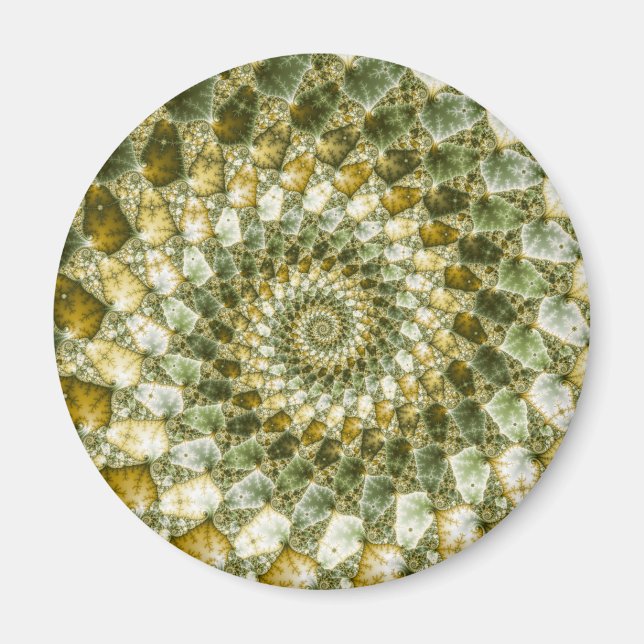 Marbled Shards - Mandelbrot Art Magnet (Front)