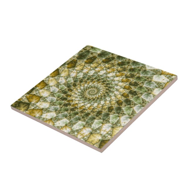 Marbled Shards - Mandelbrot Art Tile (Side)