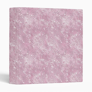 Marbled Silk Moire Pattern in Dusty Pink Binder