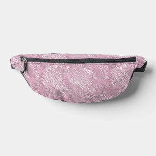 Marbled Silk Moire Pattern in Dusty Pink Fanny Pack