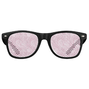 Marbled Silk Moire Pattern in Dusty Pink Retro Sunglasses