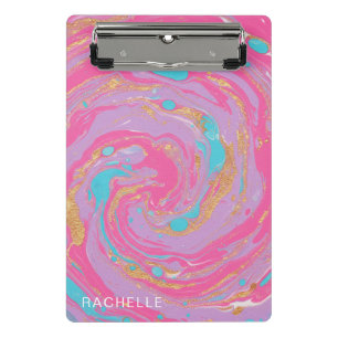 Marbled Swirl Mini Clipboard