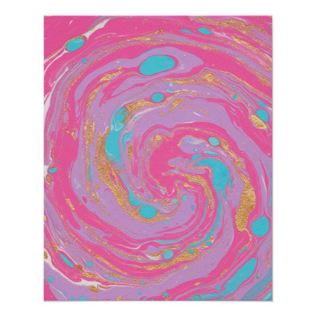 Marbled Swirl Poster (Front)