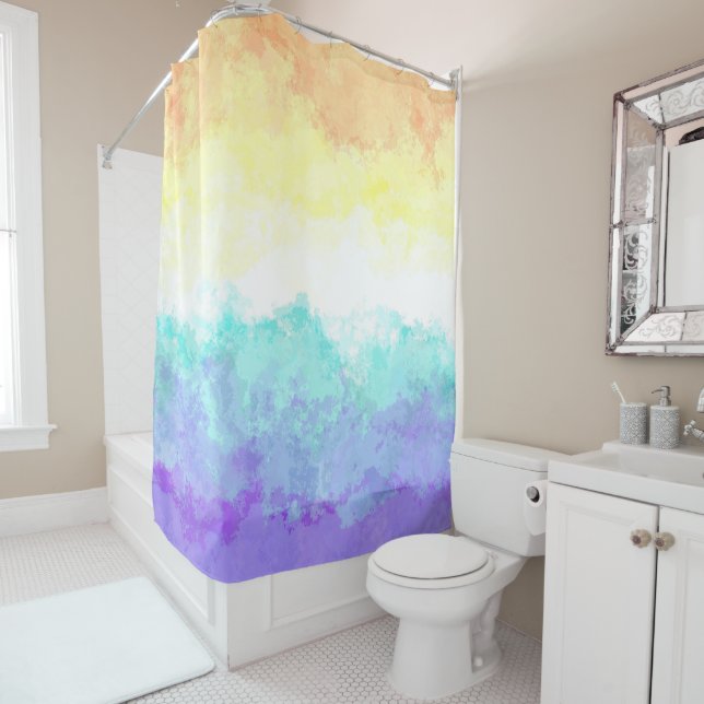 Marbled Swirly Boho Abstract Genderfaun Pride Flag (In Situ)
