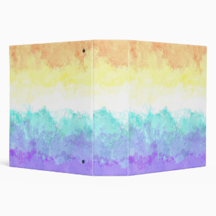 Marbled Swirly Boho Abstract Genderfaun Pride Flag Binder