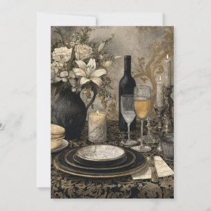 Marbled Vows   Elegant Earth Invitation