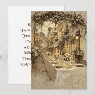 Marbled Vows Stone Grace Invitation