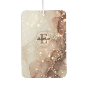 Marbled Watercolor with Glitter Accents Air Freshener