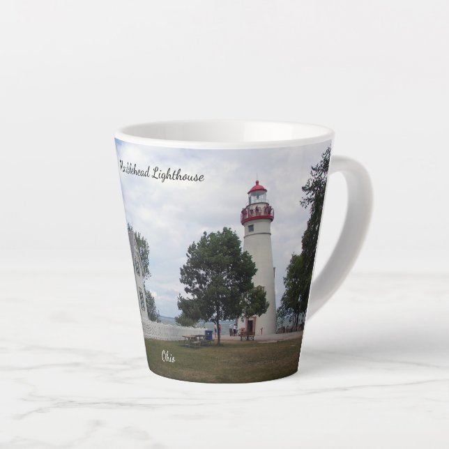 Marblehead & Keepers House latte mug (Right Angle)