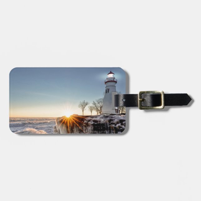 Marblehead Lighthouse Luggage Tag (Front Horizontal)