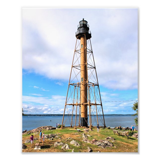 Marblehead Lighthouse, Massachusetts Photo Print (Front)