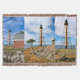 Marblehead Lighthouse, Massachusetts Throw Blanket