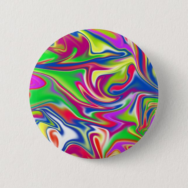 Marbleized Candy Liquid,_ 2 Inch Round Button (Front)
