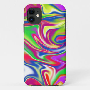 Marbleized Candy Liquid,_ iPhone 11 Case