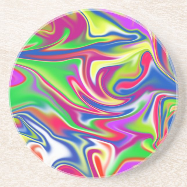 Marbleized Candy Liquid,_ Coaster (Front)