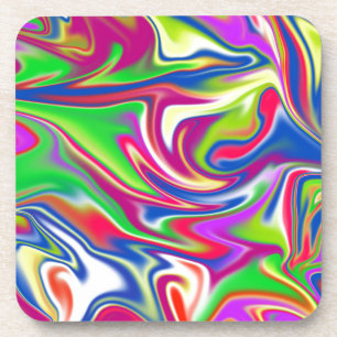 Marbleized Candy Liquid,_ Coaster