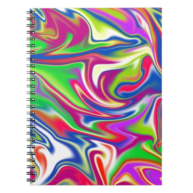 Marbleized Candy Liquid,_ Notebook (Front)