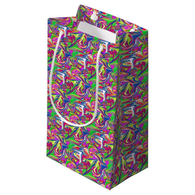 Marbleized Candy Liquid,_ Small Gift Bag (Front Angled)