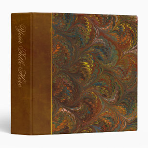 Marbleized Endpaper Pattern Binder