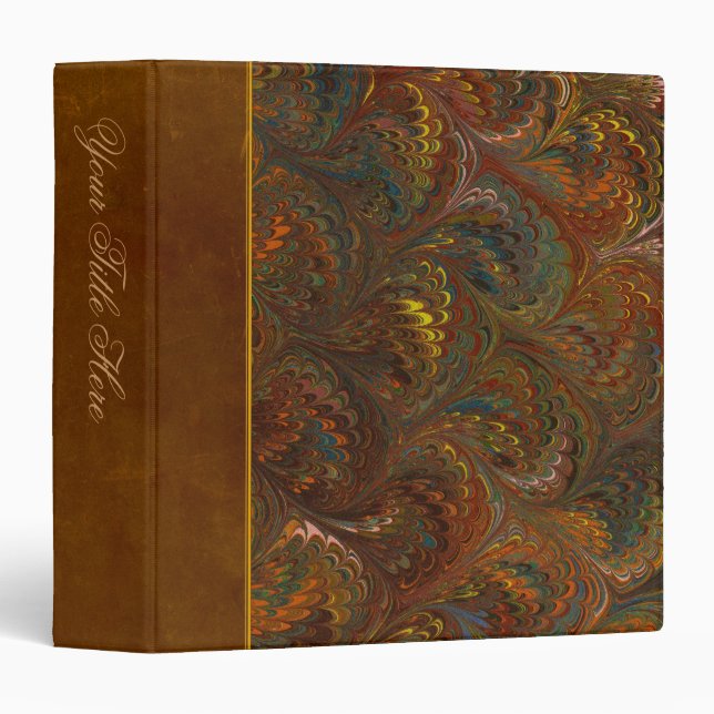 Marbleized Endpaper Pattern Binder (Front/Spine)