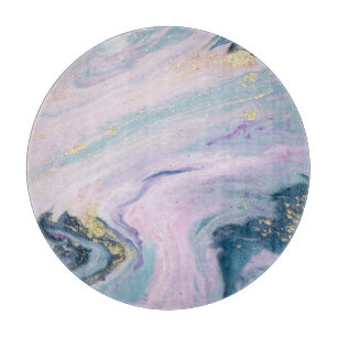 Marbleized pastel colours, luxury background. cutting board