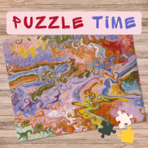 Marbling Art Colourful Flow orange violet