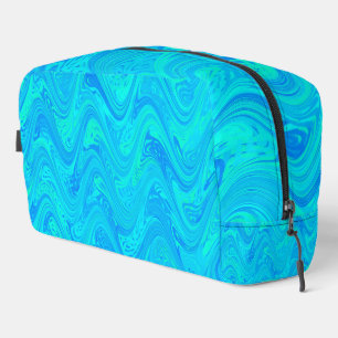 Marbling Blue Green Pattern Toiletry Bag