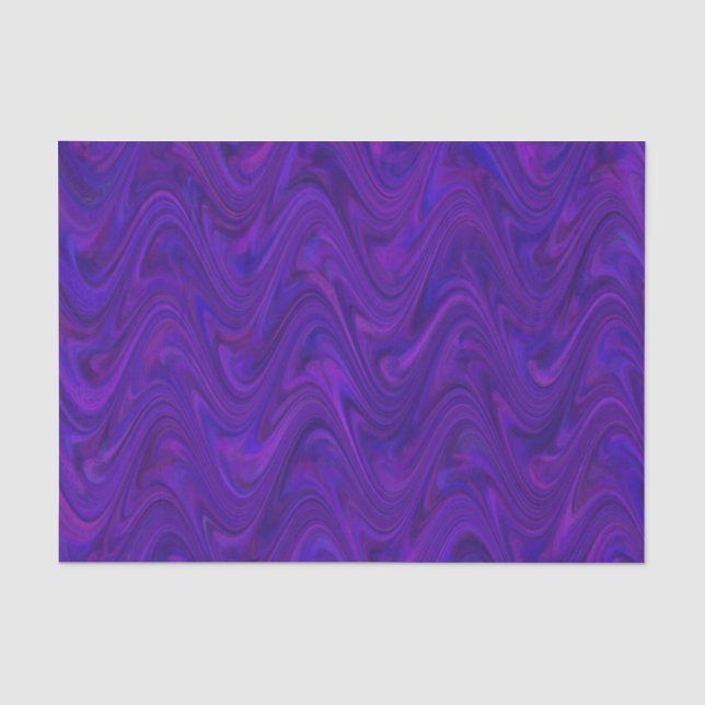 Marbling Purple Pink Pattern Tissue Paper (Front)