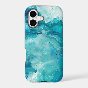 Marbre à l'aquarelle fluide sarcelle aqua Hydrodip
