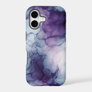 Marbre à l'encre alcoolique Bleu Violet