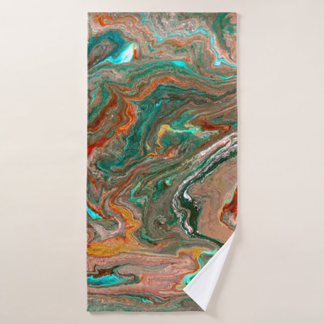 Marbre abstrait arrière - plan acrylique. Marbling (Serviette de bain)