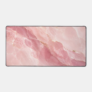 Marbre Abstrait en Quartz Rose Luxueux