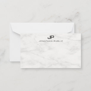 Marbre blanc créatif Monogramme Modèle moderne