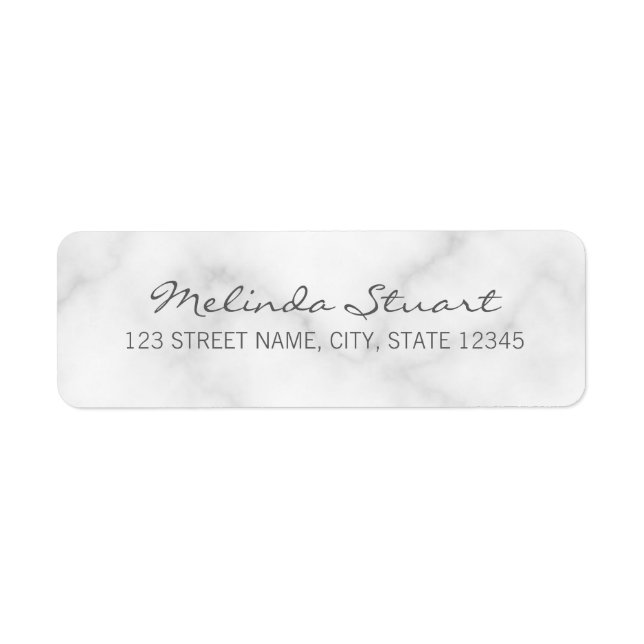 Marbre blanc de script moderne (Devant)
